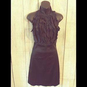 BCBG MAX AZRIA Black Halter Coctail Dress Size 2